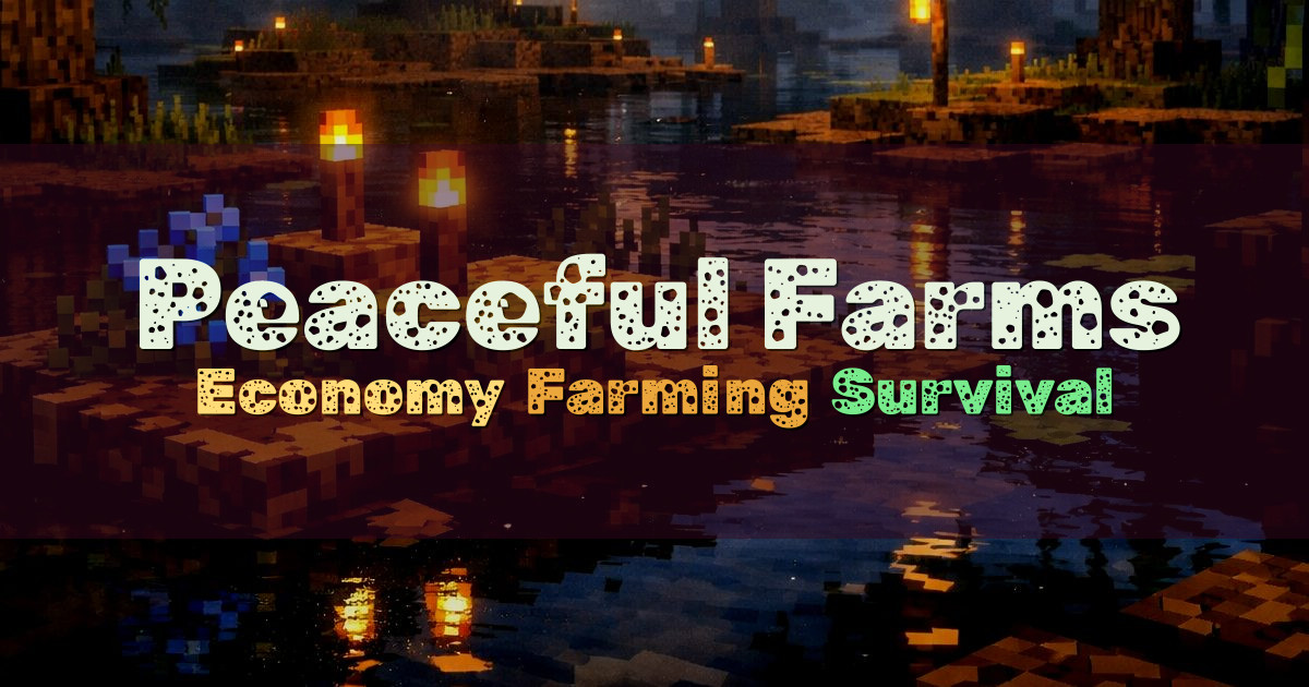 Banner for Peaceful Farms Farming Economy Survival