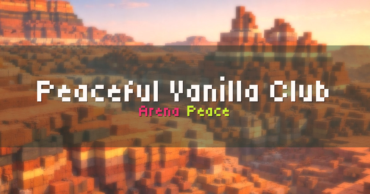 Peaceful Vanilla Club Vanilla Minecraft server