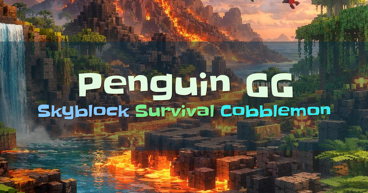 Banner for Penguin.GG Skyblock Survival and Cobblemon (hub.penguin.gg)