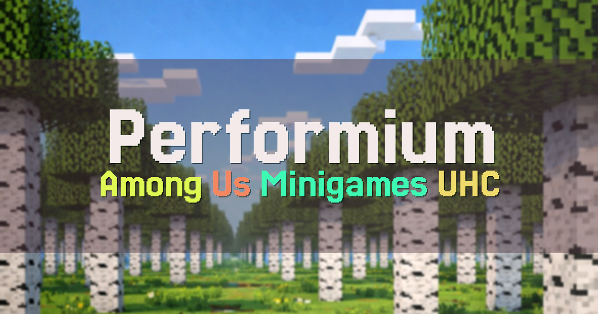 Banner for Performium Minecraft Among Us and Minigames (join.performium.co)