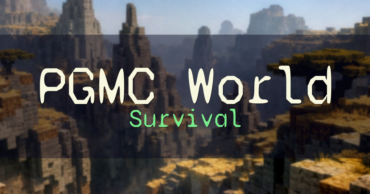 PGMC World Survival Minecraft server