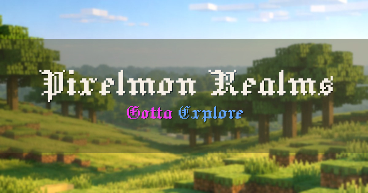 Pixelmon Realms Pixelmon Minecraft server