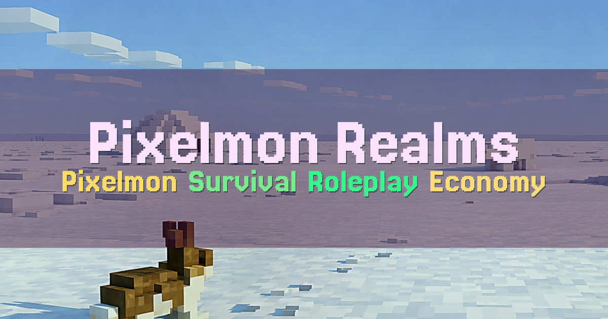 Banner for Pixelmon Realms Pixelmon Reforged Survival (ms.pixelmonrealms.com)