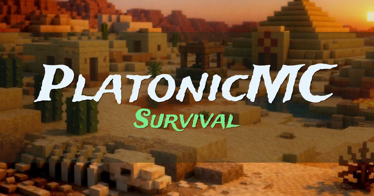PlatonicMC Survival Minecraft server