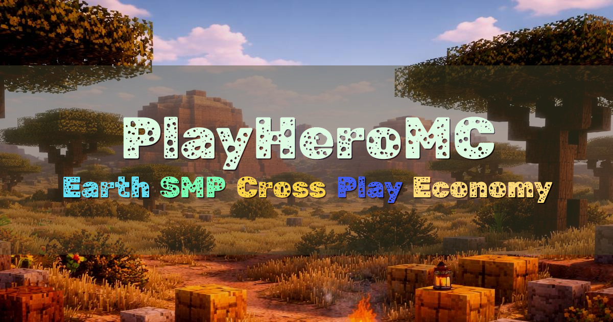 Banner for PlayHeroMC Earth SMP Survival