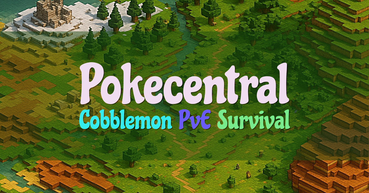 Banner for Pokecentral Cobblemon Pokémon Community (pokecentral.org)