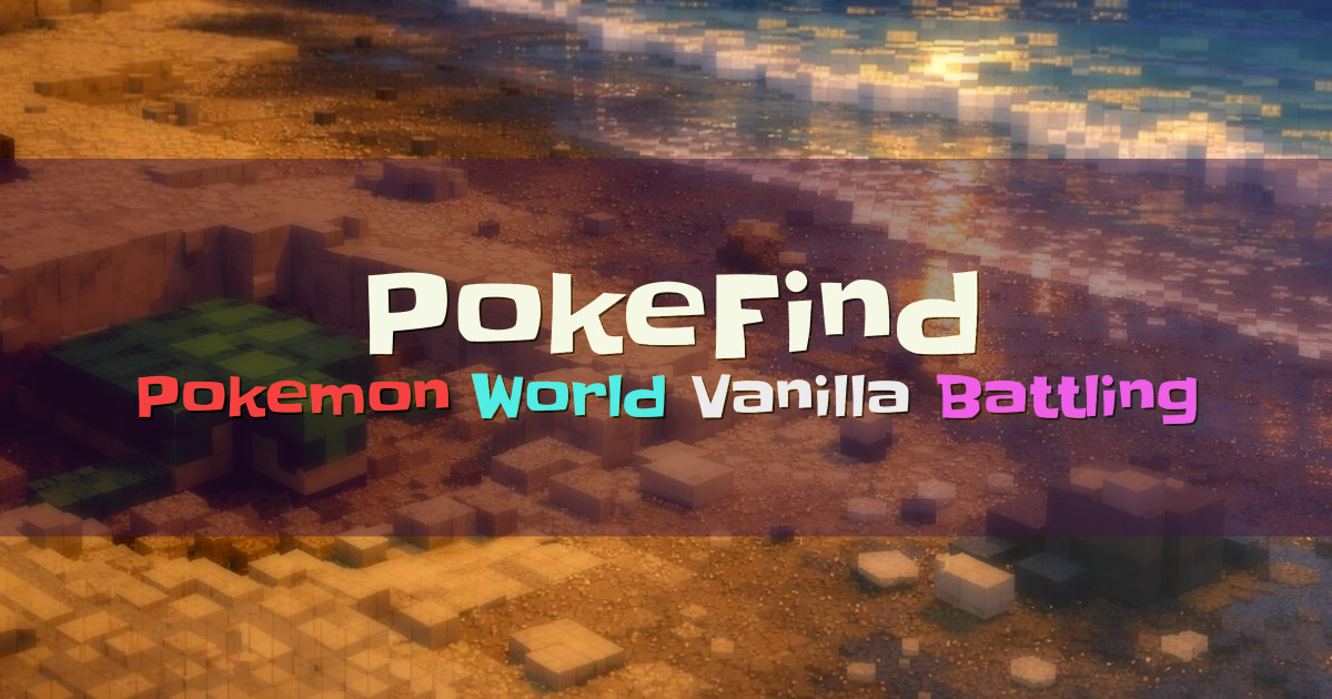 Banner for PokeFind Vanilla Pokemon World (play.pokefind.co)