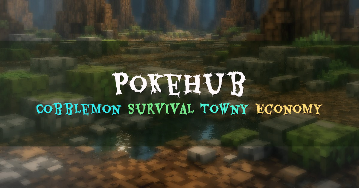 Banner for PokeHub Cobblemon Survival with Towny Economy (ms.pokehub.org)