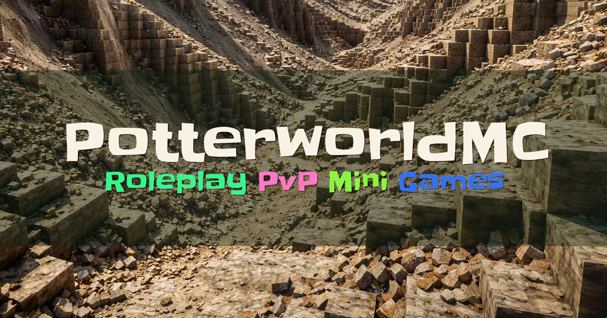 Banner for PotterworldMC Magical Roleplay Duels and Challenges (play.potterworldmc.com)