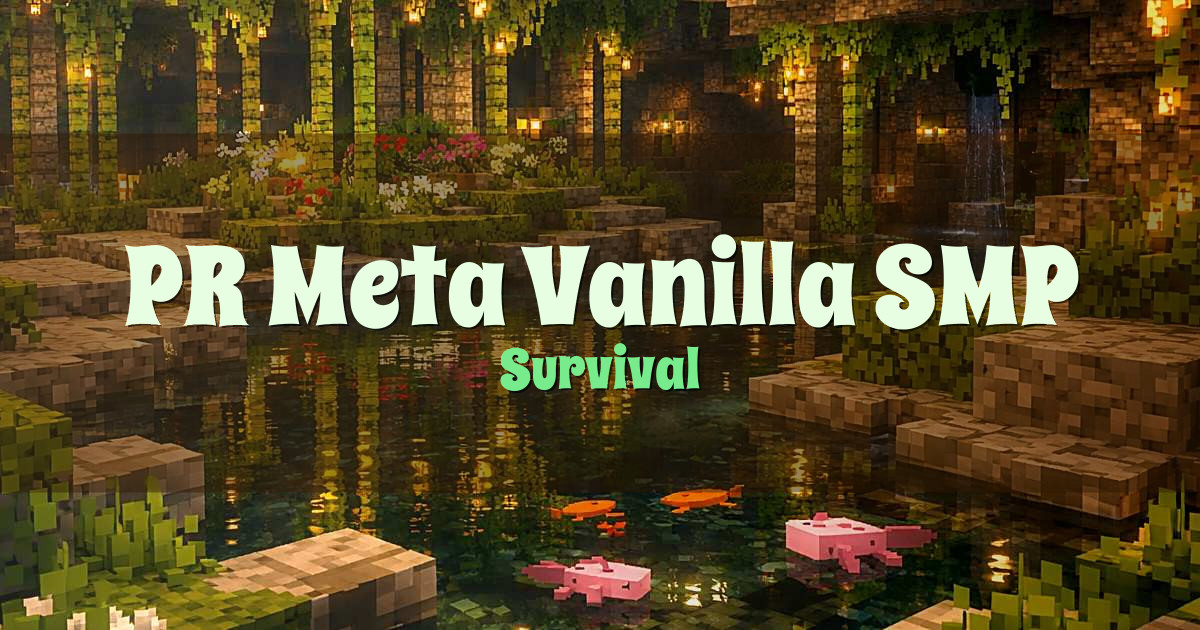 PR Meta Vanilla SMP Survival Minecraft server