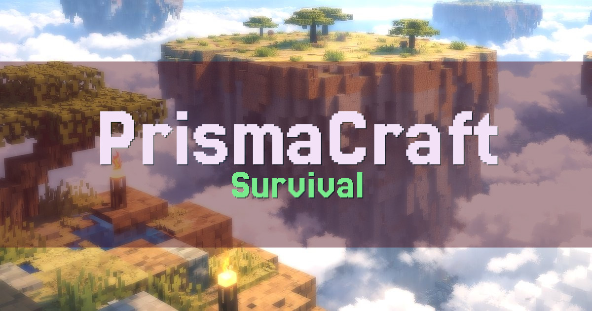 Banner for PrismaCraft Survival (play.prismacraft.net)