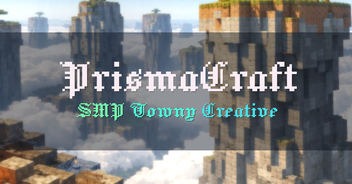 Banner for PrismaCraft SMP Vanilla Economy Towny Creative (play.prismacraft.net)