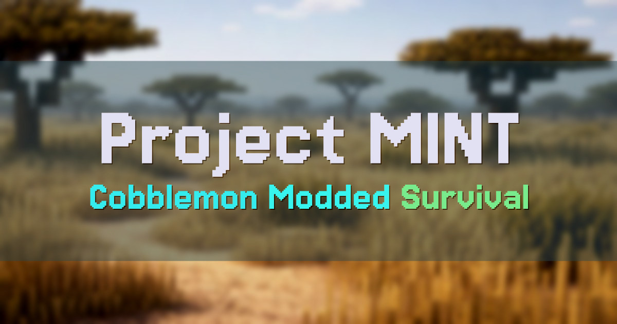Banner for Project MINT Cobblemon Modded Survival Server (play.projectmintmc.com)