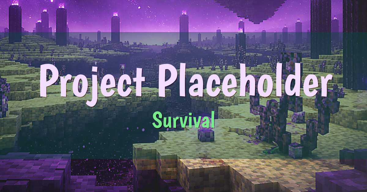Project Placeholder Survival Minecraft server