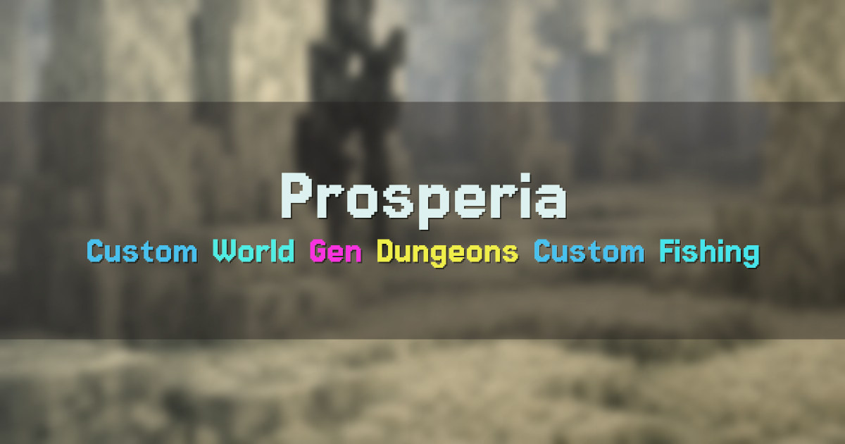 Banner for Prosperia Survival SMP With Custom World Gen (prosperiamc.com)