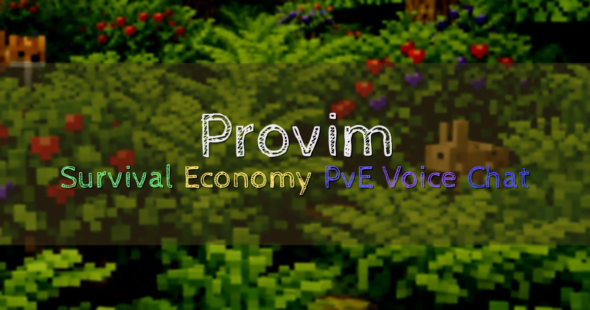 Banner for Provim Survival with Campaign and Custom Bosses (play.provim.org)