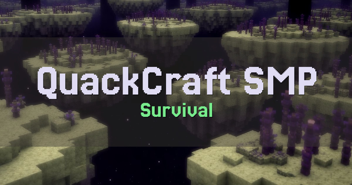 Banner for QuackCraft SMP Survival (play.quackcraft.org)