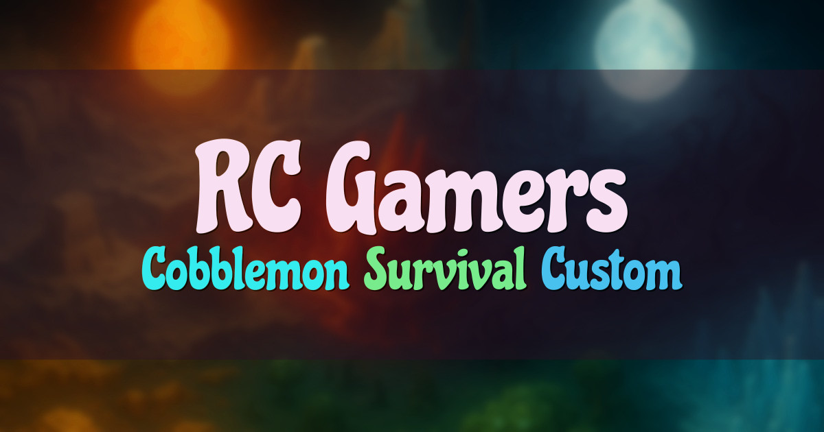 Banner for RC Gamers Cobblemon Survival Network (play.rc-gamers.com)