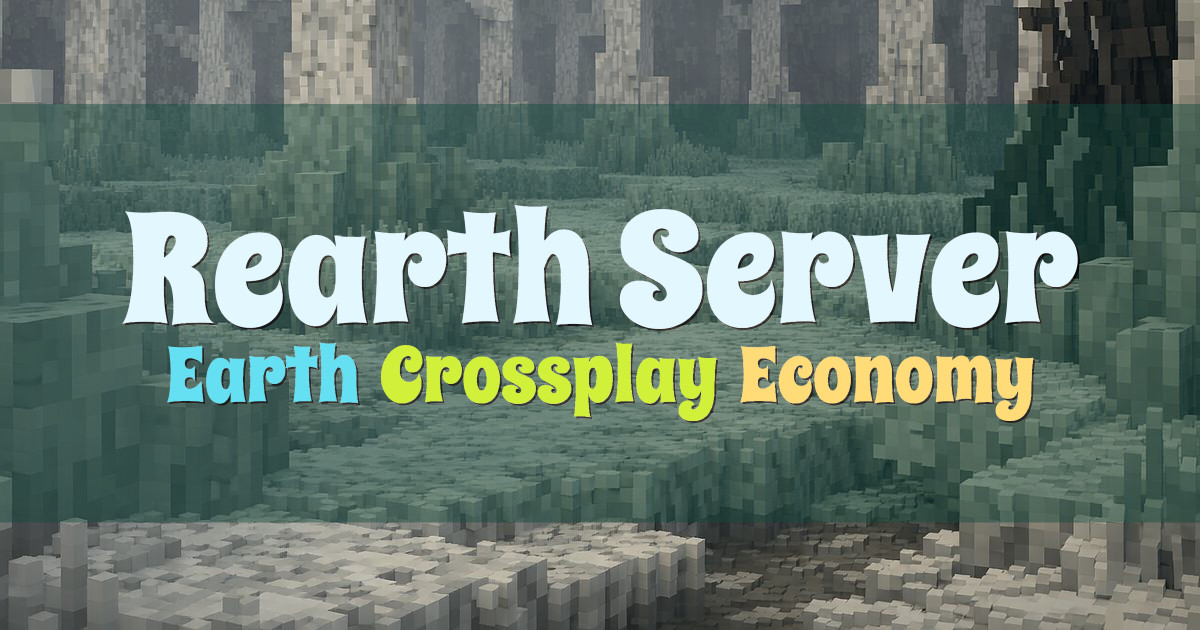 Banner for Rearth Server Earth Crossplay Economy (rearth.xyz)