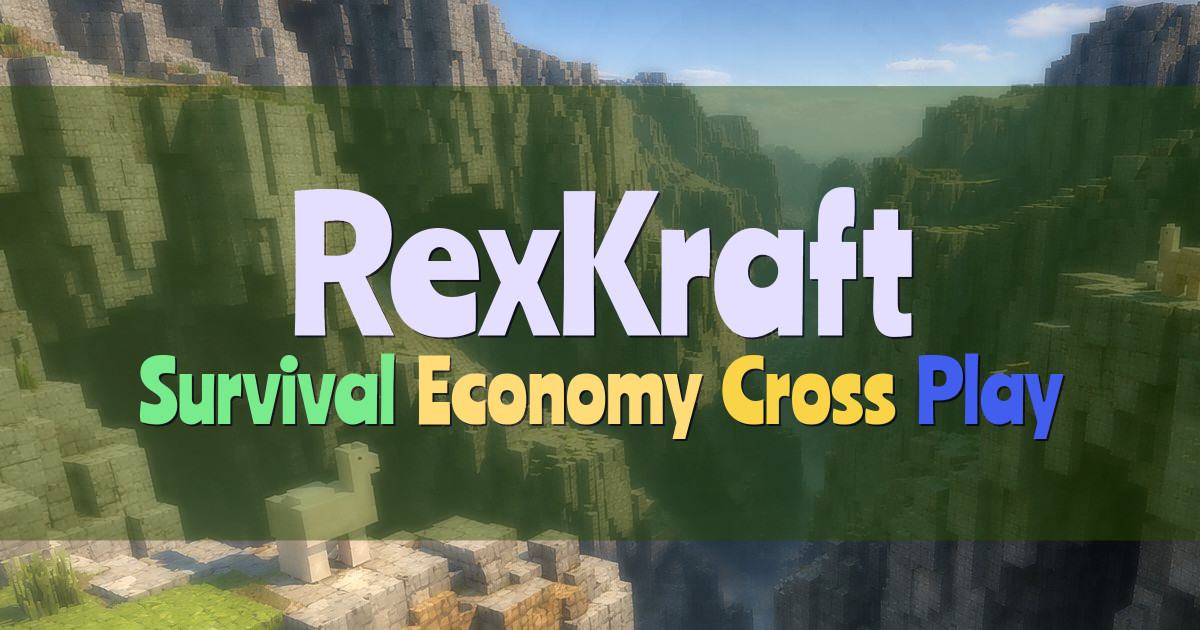 Banner for RexKraft SMP Fresh Start Survival (mso.rexkraft.com)