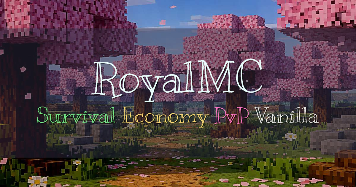 Banner for RoyalMC slovenski Survival Economy PvP (royalmc.eu)