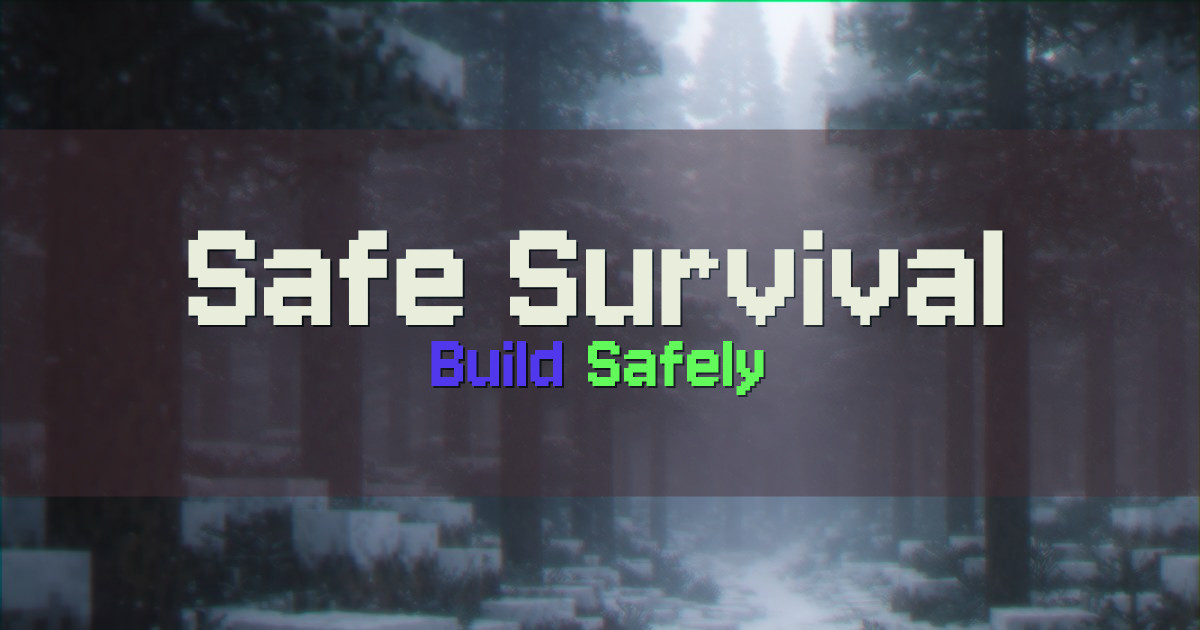Safe Survival SemiVanilla Minecraft server