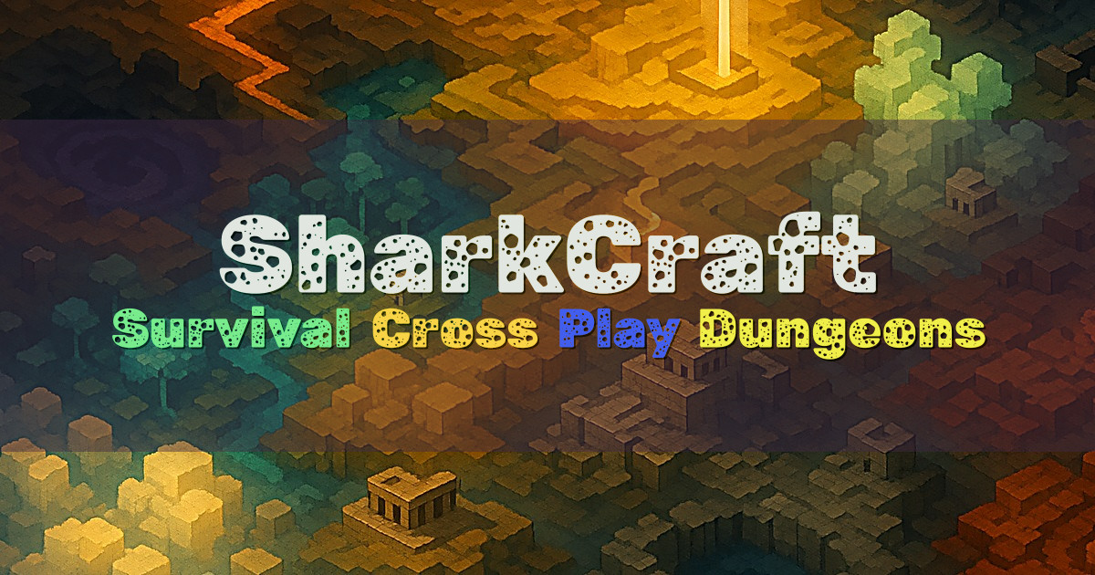 Banner for SharkCraft Survival Cross Play com Dungeons RPG (sharkcraft.com.br)