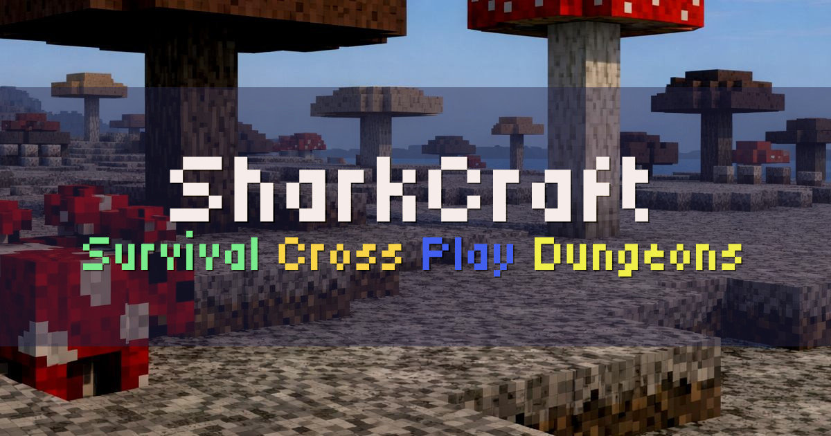 Banner for SharkCraft Survival cross play com dungeons RPG (sharkcraft.com.br)