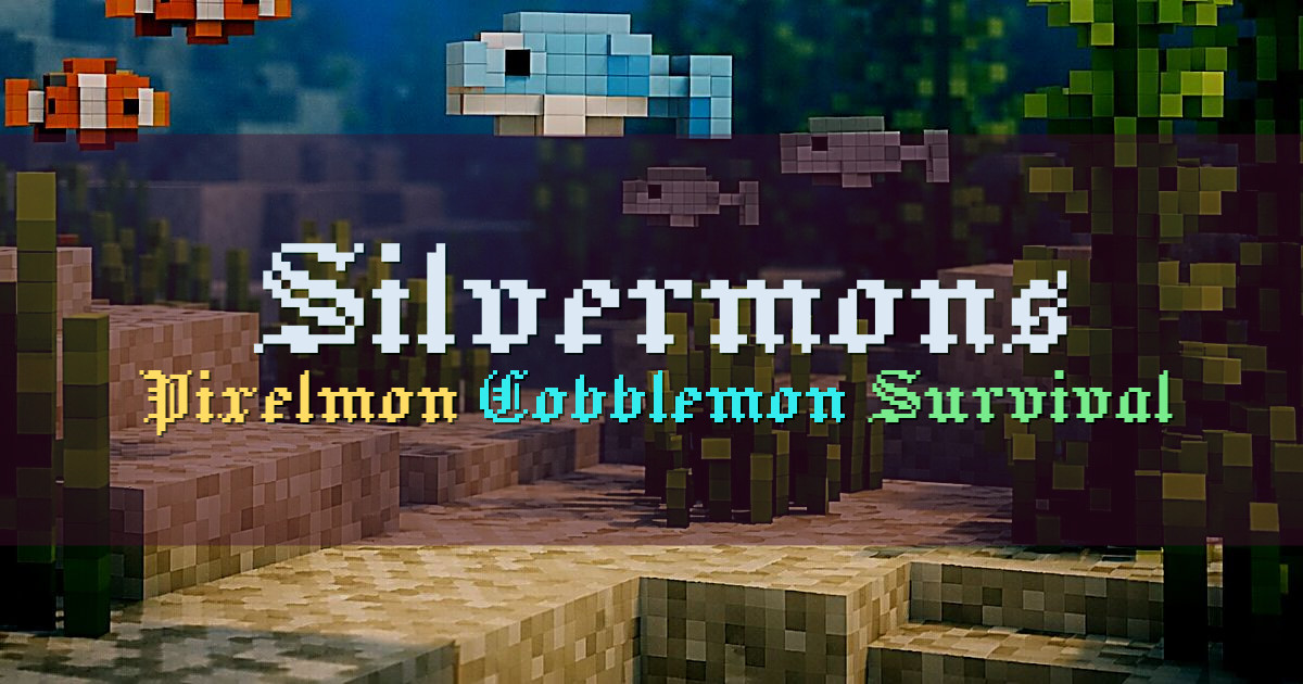 Banner for Silvermons Pixelmon and Cobblemon Progression Network (play.silvermons.com)