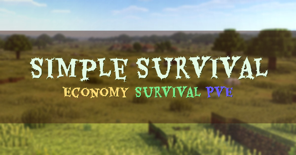 Banner for Simple Survival Survival Economy and Land Claiming