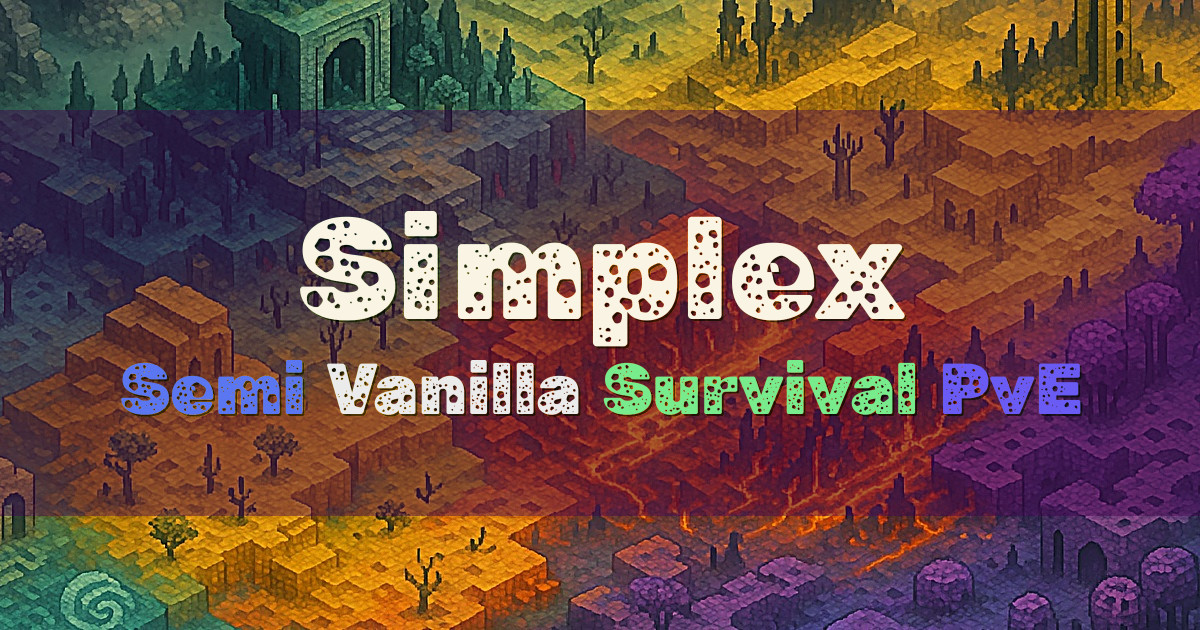 Banner for Simplex Semi Vanilla Survival (simplexmc.com)