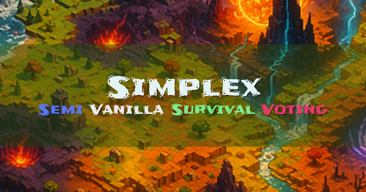 Banner for Simplex Semi Vanilla Survival (simplexmc.com)
