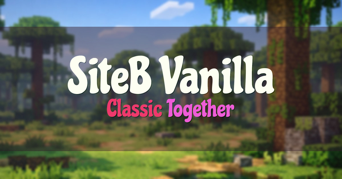 SiteB Vanilla Minecraft server