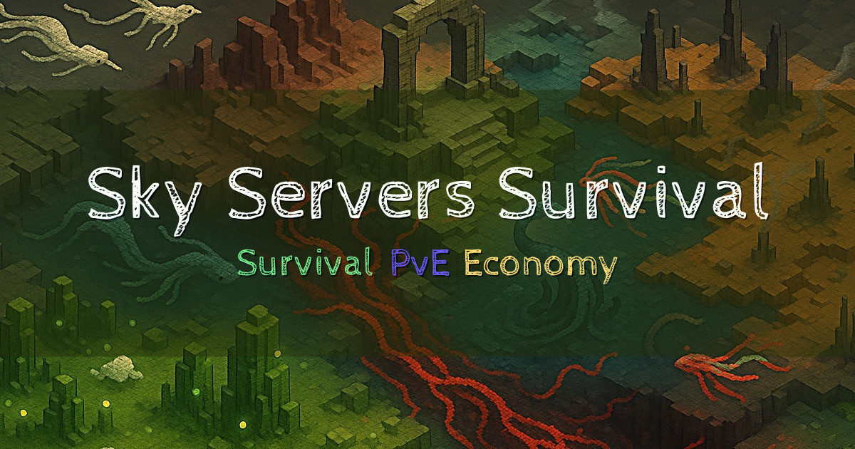 Banner for Sky Servers Survival Australian PvE Economy (sky-mc.net)