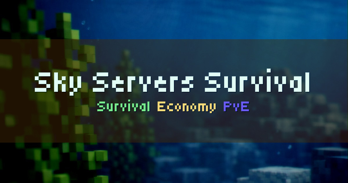 Banner for Sky Servers Survival Australian Survival Server (sky-mc.net)