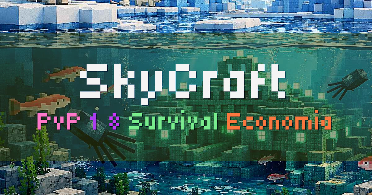 Banner for SkyCraft PvP Classic 1.8 com progressão (skycraft.online)