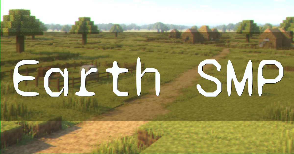 Banner for SlashMC Earth SMP for Java and Bedrock (play.slashmc.net)