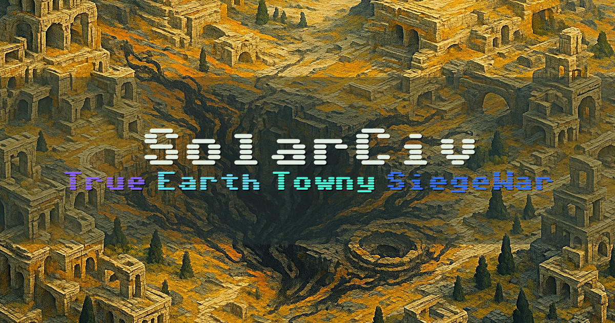 Banner for SolarCiv True Earth Towny Nations (play.solarciv.com)