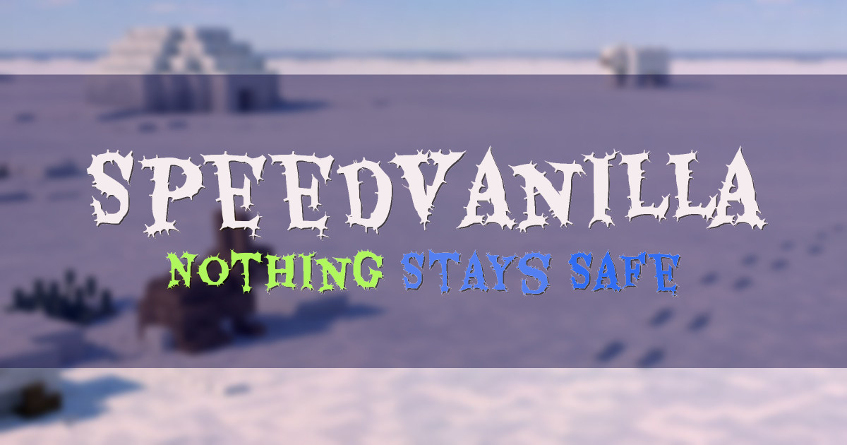 SpeedVanilla Survival Minecraft server