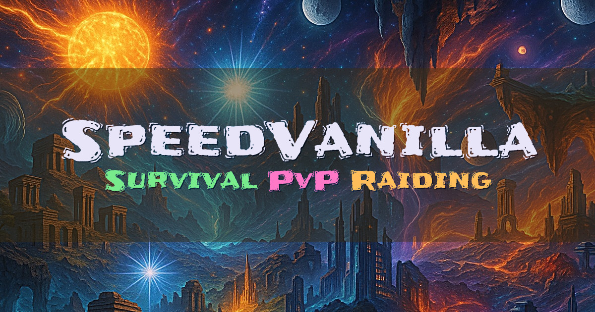 Banner for SpeedVanilla Vanilla Survival PvP (speedvanilla.com)