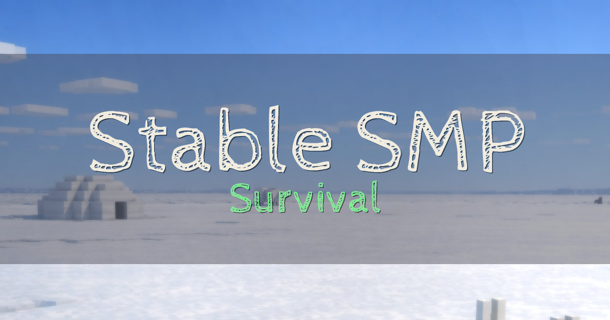 Banner for Stable SMP Survival (stablesmp.ca)