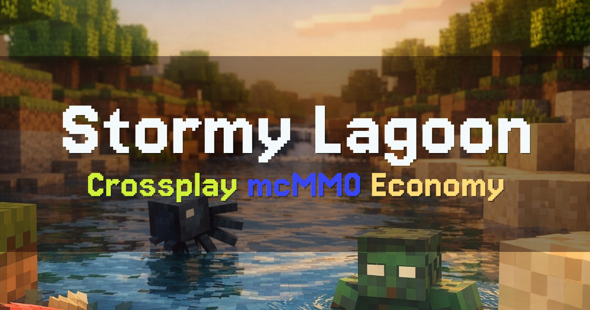 Banner for Stormy Lagoon SMP Crossplay mcMMO Progression (play.stormylagoon.com)
