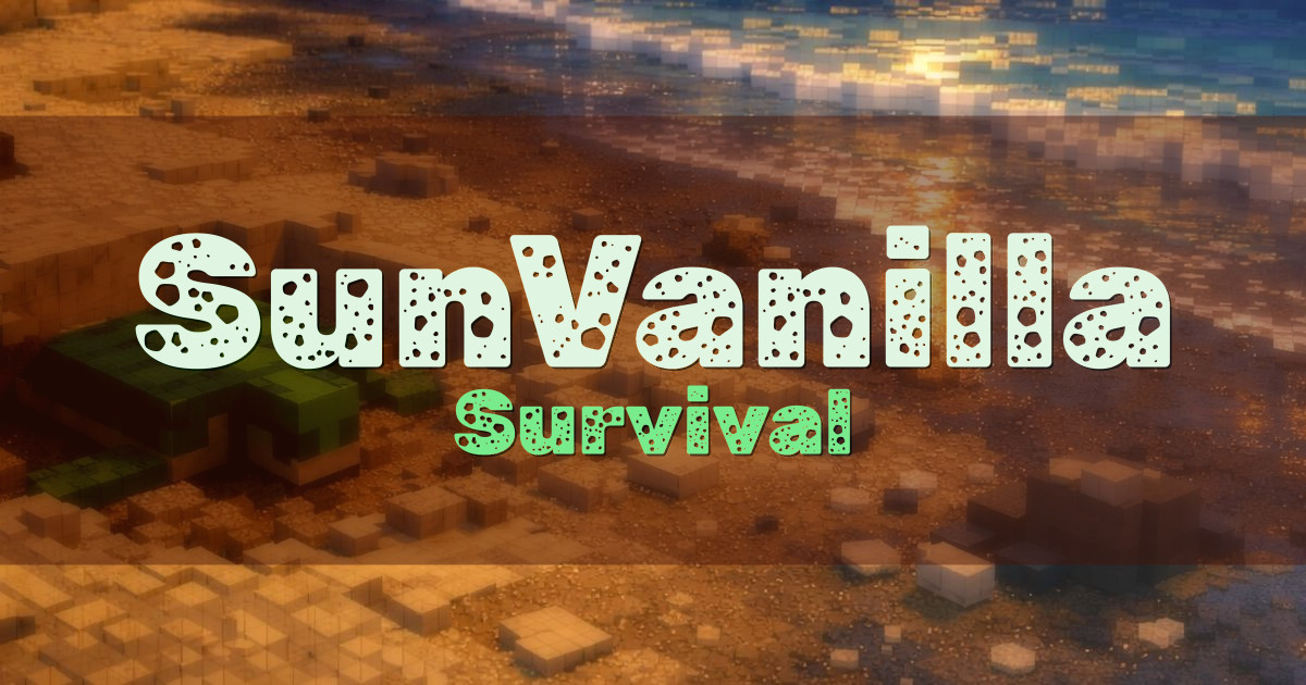SunVanilla Survival Minecraft server