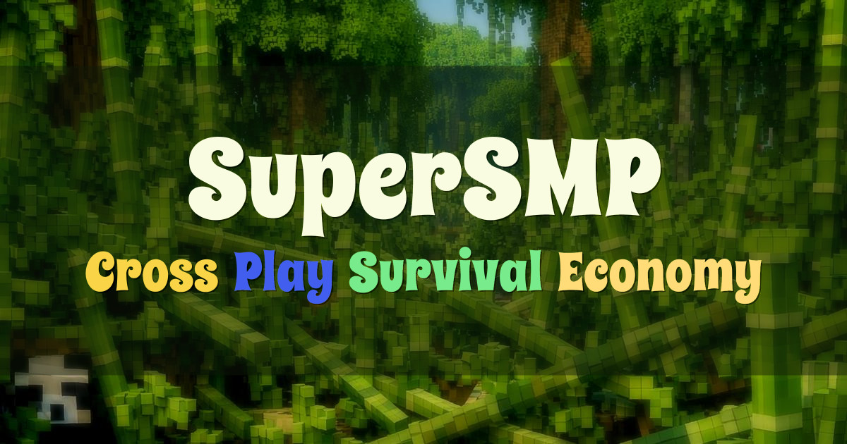 Banner for SuperSMP Cross Play Survival SMP (supersmp.fun)