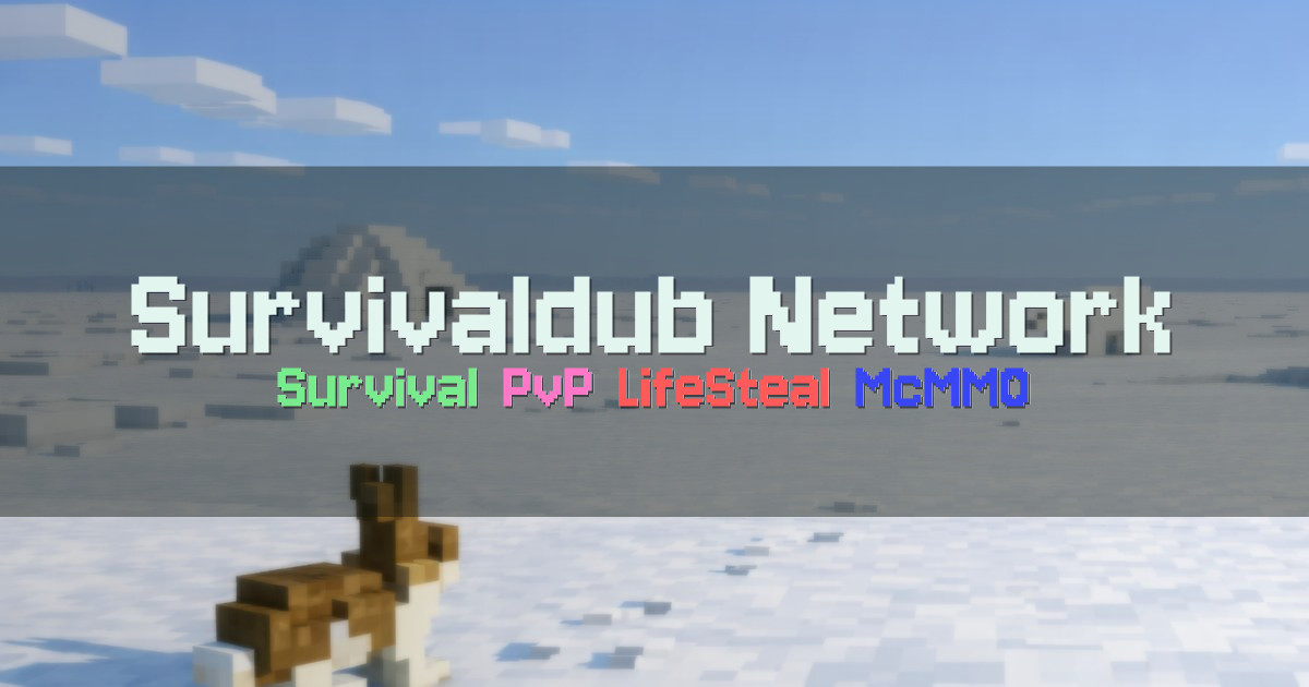 Banner for Survivaldub Network Survival PvP LifeSteal (mc.survivaldub.com)