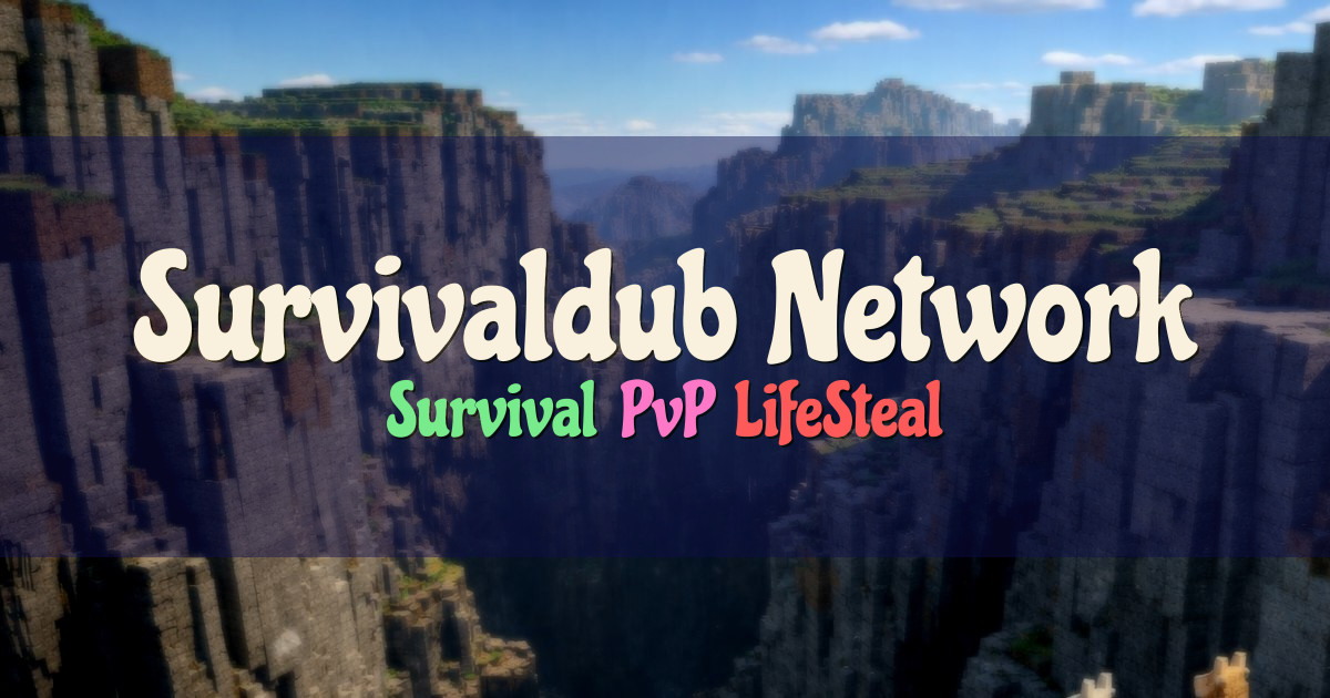 Banner for Survivaldub Network Survival PvP LifeSteal McMMO