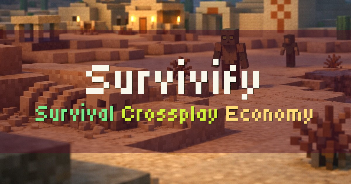Banner for Survivify 1.20 Plus Survival Crossplay (mc.survivify.org)