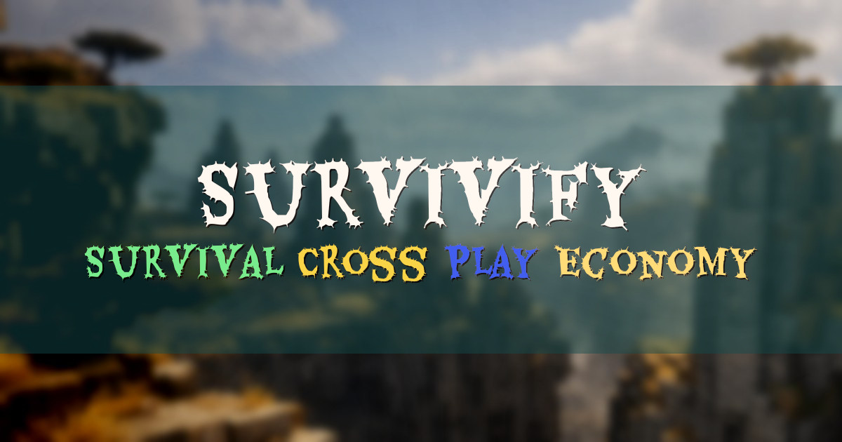 Banner for Survivify 1.20+ Survival Server