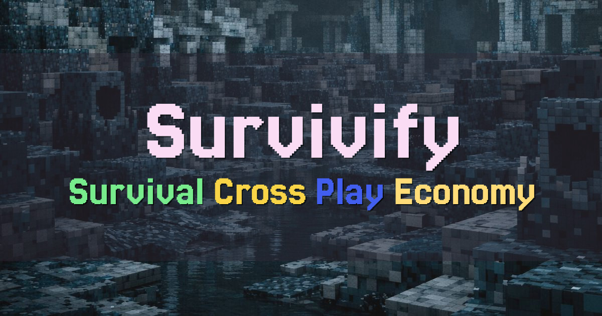 Banner for Survivify Cross Play Survival (mc.survivify.org)