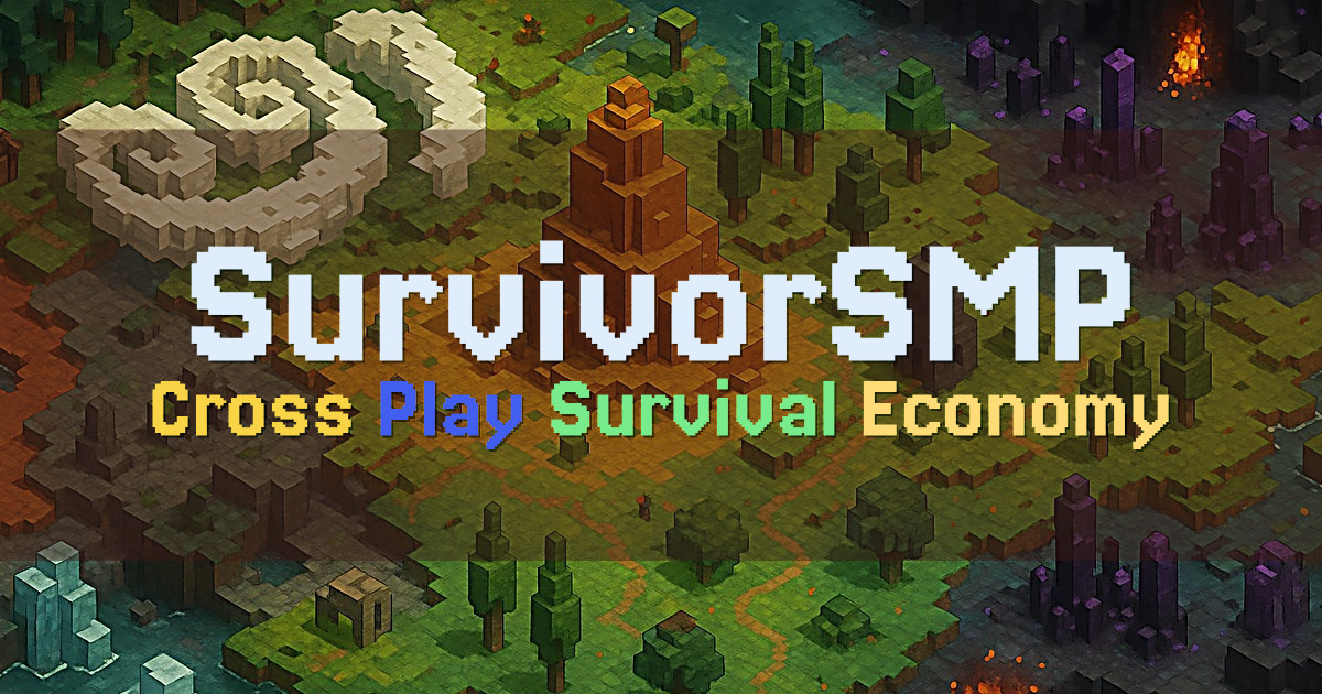 Banner for SurvivorSMP Cross Play Survival SMP (survivorsmp.net)